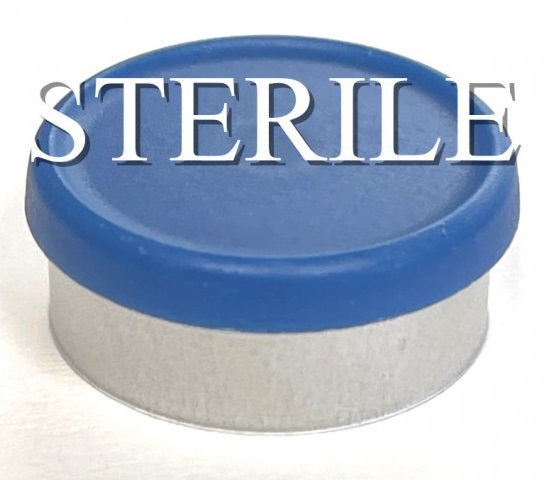Sterile Royal Blue 20mm Flip Cap Vial Seals from IVPACKS